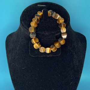Tiger eye beaded bracelet